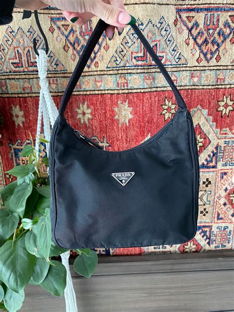 vintage prada hobo bags|Prada vintage nylon shoulder bag.